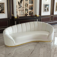 Elegantes und modernes Bankett-Edelstahl-PU-Sofa, geeignet für Dekoration zu Hause und für Hochzeits anlässe