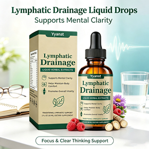 OEM ODM Lymphatic Drainage Liquid <b>Drops</b> Plant Based Dietary Supplement 60ml Support Mental Clarity Body Comfort Adults Daily - Product Image 5