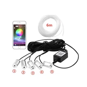 Accessoires Lumières décoratives voiture rgb ligne froide Led lumière d'ambiance kit de bande de tableau de bord