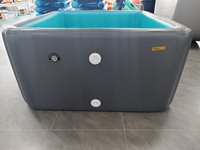 Piscine gonflable rectangulaire géante en gros, avec technologie Drop Stitch DWF, étanche, pour jardin familial, piscine hors sol pour l'extérieur