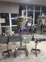 Machine de remplissage à vis sans fin pour poudre de farine de maïs 1kg, doseuse de toner et de talc, distributeur de poudre, ligne de remplissage de poudre pour bouteilles d'épices