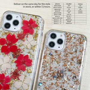 Funda de Teléfono de TPU Suave con Flores Secas en Resina Epoxi para iPhone 15 14 13 12, Nueva Tendencia de Fabricantes de Origen, Gran Venta - Product Image 4