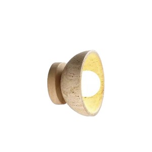 Lámpara de Pared Estilo Wabi Sabi de Piedra Huangdong, LED E27 con Interruptor, Iluminación de Diseño para Dormitorio, Pasillo y Entrada - Product Image 5