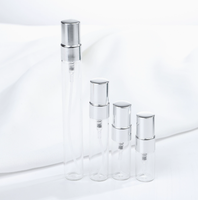 Flacon pulvérisateur vide en verre transparent pour échantillons de parfum, atomiseur de test d'huile, emballage cosmétique fantaisie en gros, rond, 2 ml, 3 ml, 5 ml, 10 ml