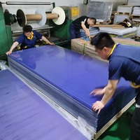 Feuille transparente rigide de PVC de panneau en plastique brillant clair de 10mm pour le recourbement
