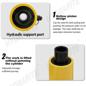 Gato hidráulico con orificio central de acero de aleación de alta resistencia, pistón hueco, émbolo hueco, cilindro de gato hidráulico, de acero de aleación de alta resistencia, DE, - Product Image 2