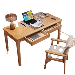 Solid Wood Narrow <b>Desk</b> 40 50Cm Wide With <b>Drawers</b> Nordic Style Computer <b>Desk</b> For Home Office Study Space - Product Image 5