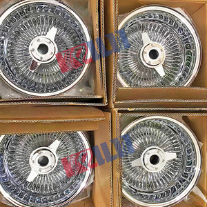 Chrome Rims 13 Inch Rims Gold Wire <b>Wheels</b> PCD 5x120.65/127/139.7/114.3 <b>Spoke</b> Rims - Product Image 3