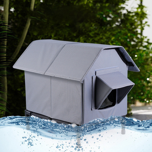 Nouvelle maison de chat extérieure et maison de chien pour la protection contre le froid Prévention de l'humidité Protection contre la pluie contre le vent pour l'hivernage en plein air - Product Image 3