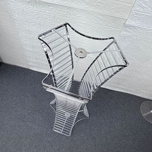 Đám Cưới Bảng Centerpieces Hoa Đứng Hình Học Vàng Kim Loại 80Cm Cao Pha Lê Đứng - Product Image 3