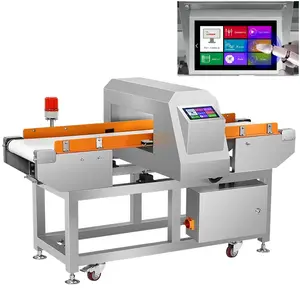 Touch Screen Voedsel Metaaldetector Metalen Detectie Machine Voor Aquatische Producten Frozen Food Fast Food Meel Vlees Groente Fruit