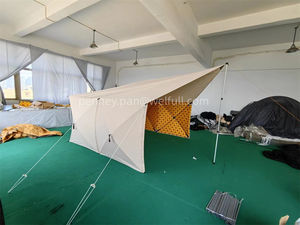Outdoor Pop-up Foldable Canvas Quick-Set Windbreak Tent Shelter <strong>Wind</strong> <strong>Break</strong> with Tarp - Product Image 6