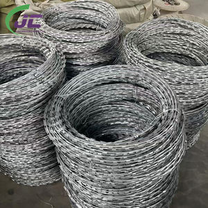 Cerca De Segurança Direta De Fábrica Com Malha De Arame Farpado Galvanizado Cerca De Metal De Aço Inoxidável - Product Image 1