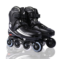 Patins à roulettes de slalom freestyle en gros pour hommes, chaussures de patinage professionnelles à cadre en aluminium pour adultes