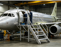Plateforme d'accès en aluminium extrudé pour l'entretien des avions, échelle pour hangar d'avion et réparation aéronautique