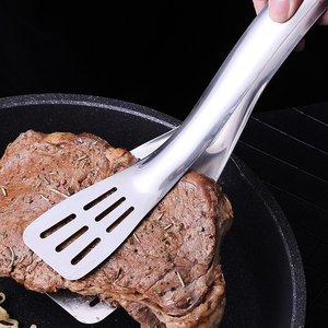 SF27 707 201Stainless Steel Kitchen Spatula 32CM Slotted Turner Fork Durable Household Cooking Tool All Season - Product Image 5