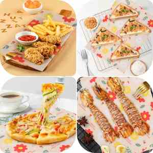 Customized Logo Printing Food Grade Disposable Baking Oil Proof Greaseproof Parchment Sandwich Hamburger Packaging <b>Paper</b> - Product Image 2