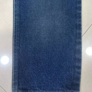 Tissu en denim de coton bleu foncé de qualité supérieure, tissage sergé robuste, textile durable et respirant pour la fabrication de vêtements - Product Image 1