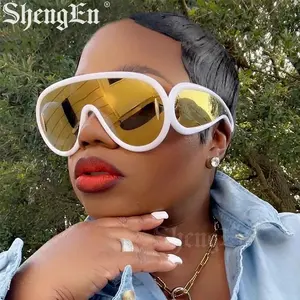 3950 Oversized Y2K Sunglasses Custom Logo Fashion Luxury Brand Sunglasses For Women