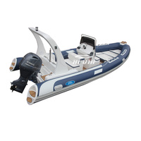 Dinghy bote de pesca 24 pieds en fibre de verre bateau à rames de course 680rib bateau en fibre de verre