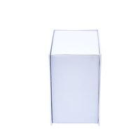 Boîte cadeau en papier blanc de qualité supérieure, personnalisée, avec revêtement UV, couvercle à charnière portable, emballage rigide pour bijoux, montres, cosmétiques, coffret cadeau