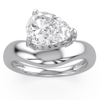 Nouvelles bagues hypoallergéniques en argent sterling 925 plaqué or avec moissanite taille poire sertie à griffes, modèle tendance pour jeunes femmes élégantes