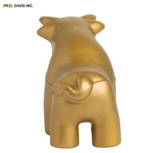 Pelota de Ejercicio con Forma de Toro Dorado de PU de Alta Calidad a Precio de Fábrica, Juguetes Blandos para Aliviar el Estrés en Niños, Espuma con Logotipo Personalizable para Promociones - Product Image 5