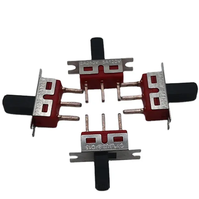 Customized 5M SPDT ON-ON 3pin mini 2 ear toggle switch slides switch toy slide switch