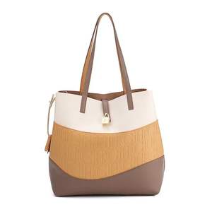 กระเป๋าถือแฟชั่นผู้หญิงแบบพกพา ทำจากหนัง PU พร้อมซิปปิด ซับในโพลีเอสเตอร์ สายสะพายโซ่ ใช้ได้ในฤดูใบไม้ผลิ/ฤดูร้อน/ฤดูหนาว - Product Image 6