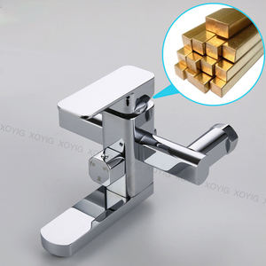 Modern Chrome <b>square</b> Hotel 3 Function <b>Shower</b> <b>Head</b> 59-1 Brass Cast Single Handle Rainforest <b>Shower</b> Set - Product Image 3