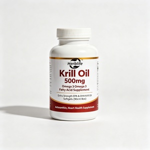 Complément alimentaire d'huile de krill oméga 3, OEM ODM, extra fort en EPA et DHA, gélules d'huile de krill, astaxanthine, complément pour la santé cardiaque - Product Image 1