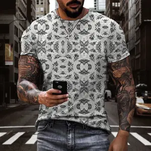 Kingson Casual Newest Men Plus Size T Shirt Wholesale Printed O Neck T-Shirt Men Graphic 3d Print T-Shirt