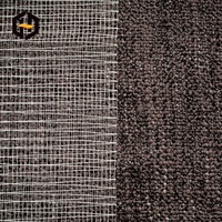 Vente d'usine, tissu blanc 100% polyester, maille à air, support de tapis, doublure en tissu gris