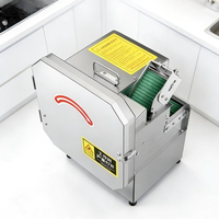 Commerciële automatische elektrische groentesnijder voor professioneel snijden van lente-uien, prei en selderij in de keuken
