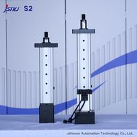 Cilindro Eléctrico Telescópico JST Modelo S3 con Servo XinJe, Carga de 1KN, Motor de 400W, Carrera de 60mm, IP66 para Estructuras Ajustables