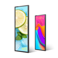 15 23 28 37 pulgadas Todos los tamaños Estante que cubre la pantalla Android Cloud Software Control Smart Top Shelf Publicidad Kiosco