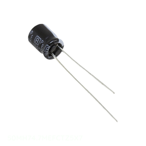 ตัวเก็บประจุแบบ Through Hole รุ่น 50MH74.7MEFCTZ5X7 ยี่ห้อ CAP ALUM ความจุ 4.7uF 20% 50V แบบ Radial TH 4.7uF - Product Image 1