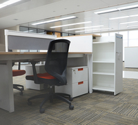 Bureau de travail moderne et élégant, extensible, écologique, avec cadre métallique durable, montage facile, séparateur d'écran, poste de travail pour le personnel