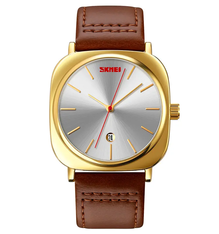 SKMEI 9266 Fashion Square Quartz Watch Men Gold Watch Men's Watch Relojes De Hombre