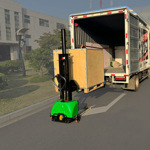 त्वरित डिलीवरी 1000 किलोग्राम पैलेट लिफ्टर फुल इलेक्ट्रिक बैटरी संचालित स्व-लिफ्टिंग स्टेकर - Product Image 2