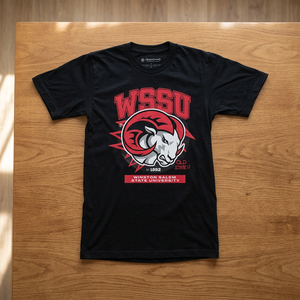T-shirt unisexe personnalisé 100 % coton uni style streetwear de l'Université d'État de Winston-Salem (WSSU) – Vêtements HBCU OEM à séchage rapide - Product Image 3