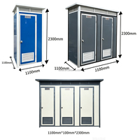 Unidad de Baño Portátil Modular para Exteriores, Inodoro y Ducha Prefabricados, Baño para Jardín