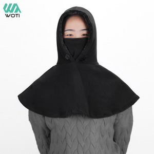 Cache-cou de cyclisme Yueli en polaire, chaud et anti-poussière, pour l'hiver, noir - Product Image 1