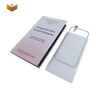 Emballage de boîte en papier avec logo personnalisé pour protecteur d'écran en verre trempé pour téléphone portable, emballage en verre trempé
