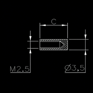 Adaptadores de terminales, calibradores digitales y mecánicos M2.5 3.5mm - Product Image 3