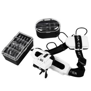 Loupes de bricolage à bandeau, dispositif avec lumière LED et lentille interchangeable, - Product Image 1