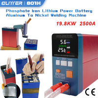 Nouvelle tête de soudage par points fixe New Glitter 801H 21kW AC 220V/110V 0.05-0.5mm, courant de crête max. 3500A, pour pack de batteries DIY