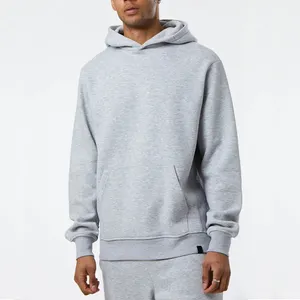 Dernière vente en gros logo personnalisé hommes taille régulière sweat à capuche ajusté unisexe surdimensionné coton manches longues plaine pull sur sweats à capuche vierges