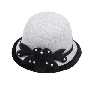 Wholesale <strong>Cheap</strong> Price Mix Color Stock High Quality Fashion Lady <strong>Bucket</strong> <strong>Hats</strong> Woolen Cloche Vintage Bowler <strong>Hat</strong> - Product Image 6