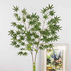 Rama de Arce Artificial, Hojas Doradas de Otoño, Planta Decorativa para Interiores, Simulación de Alta Calidad, Decoración para el Hogar - Product Image 3